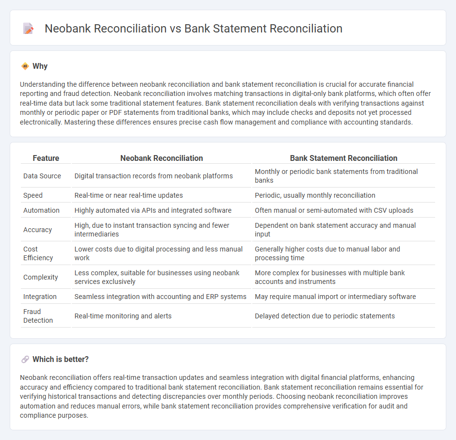 Neobank Reconciliation vs Bank Statement Reconciliation in Accounting