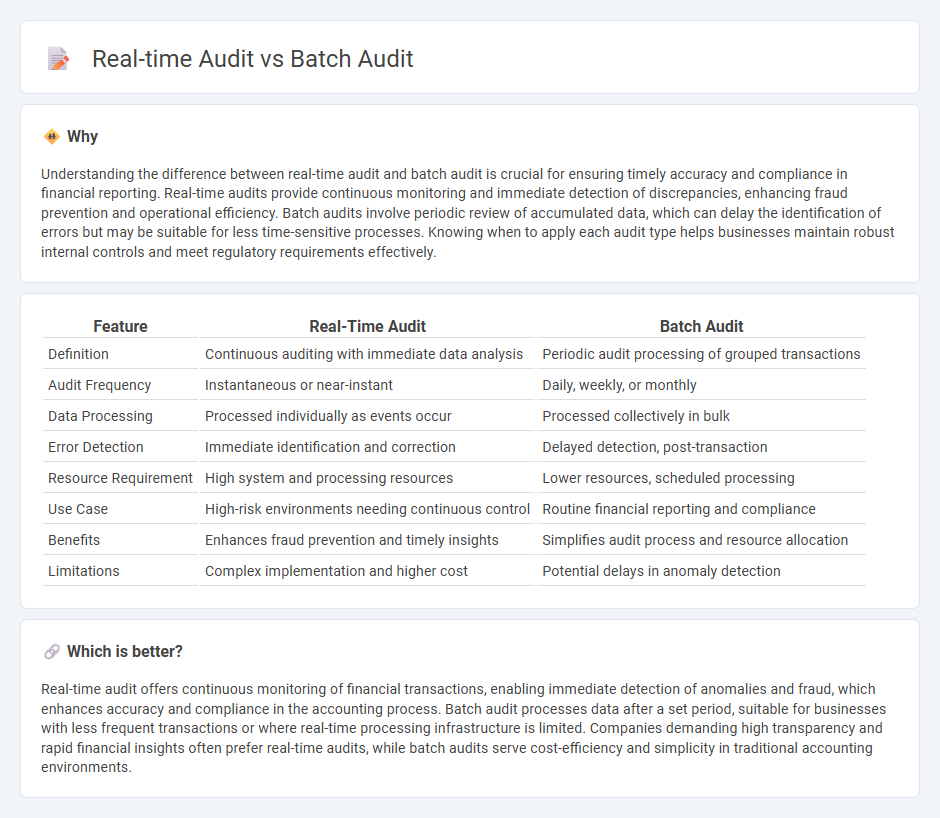 Real-Time Audit vs Batch Audit in Accounting