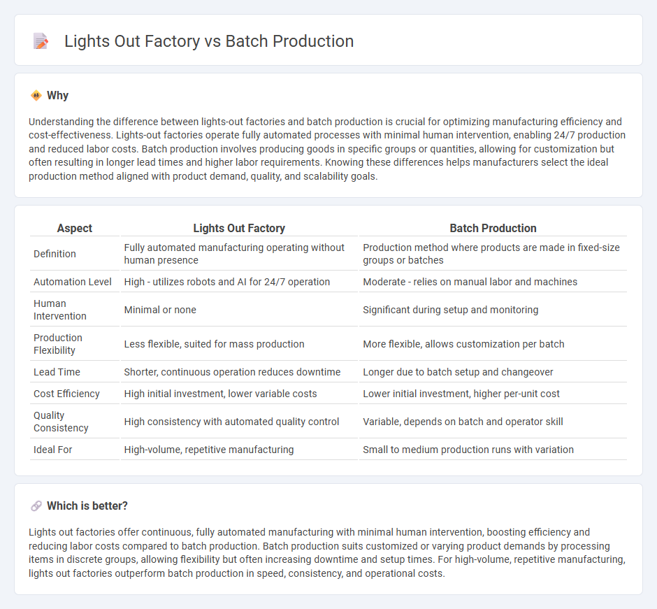 Lights Out Factory vs Batch Production in Manufacturing