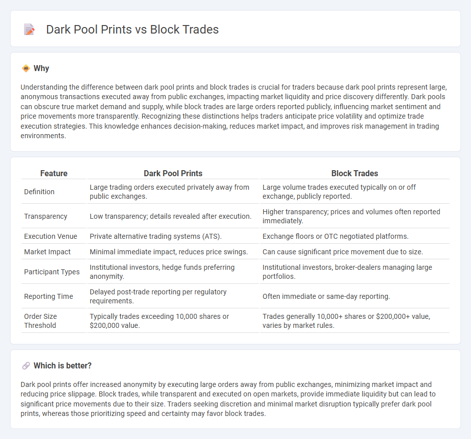 Dark Pool Prints vs Block Trades in Trading