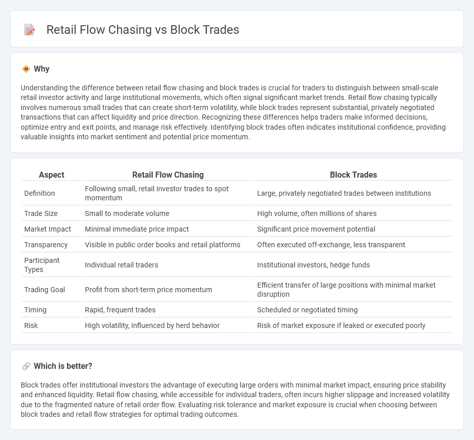 Retail Flow Chasing vs Block Trades in Trading