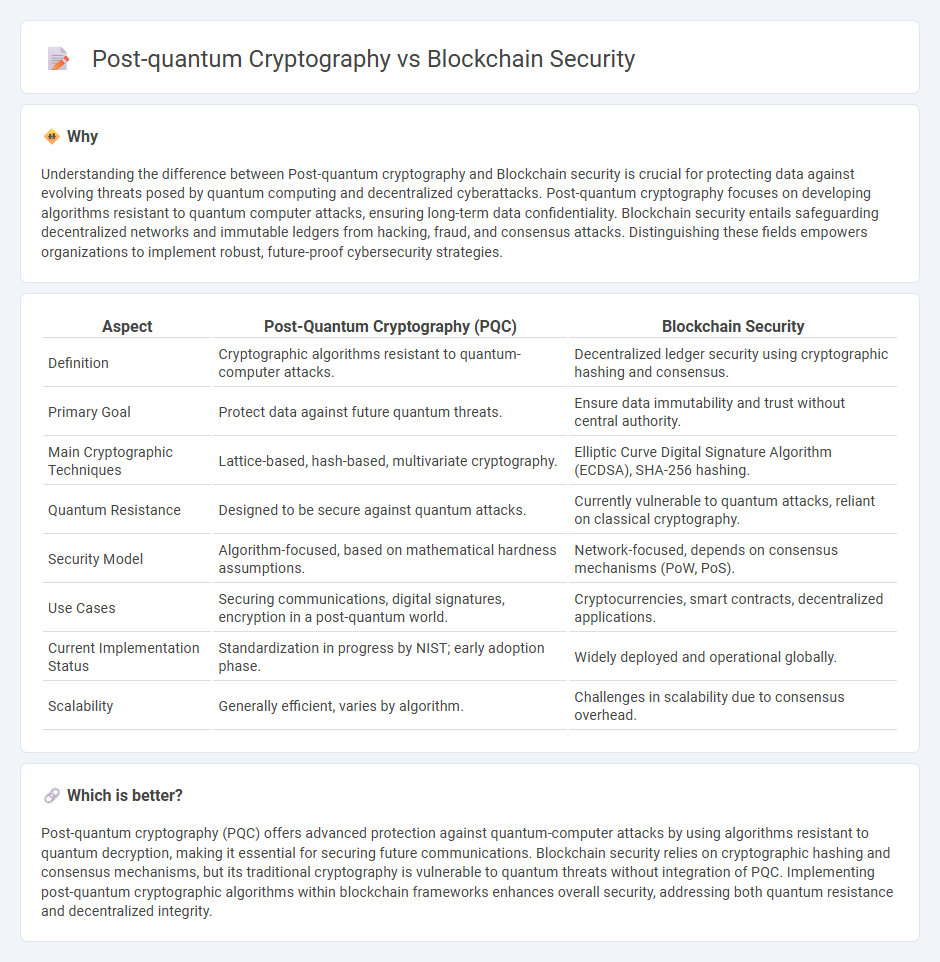 Post-Quantum Cryptography vs Blockchain Security in Technology