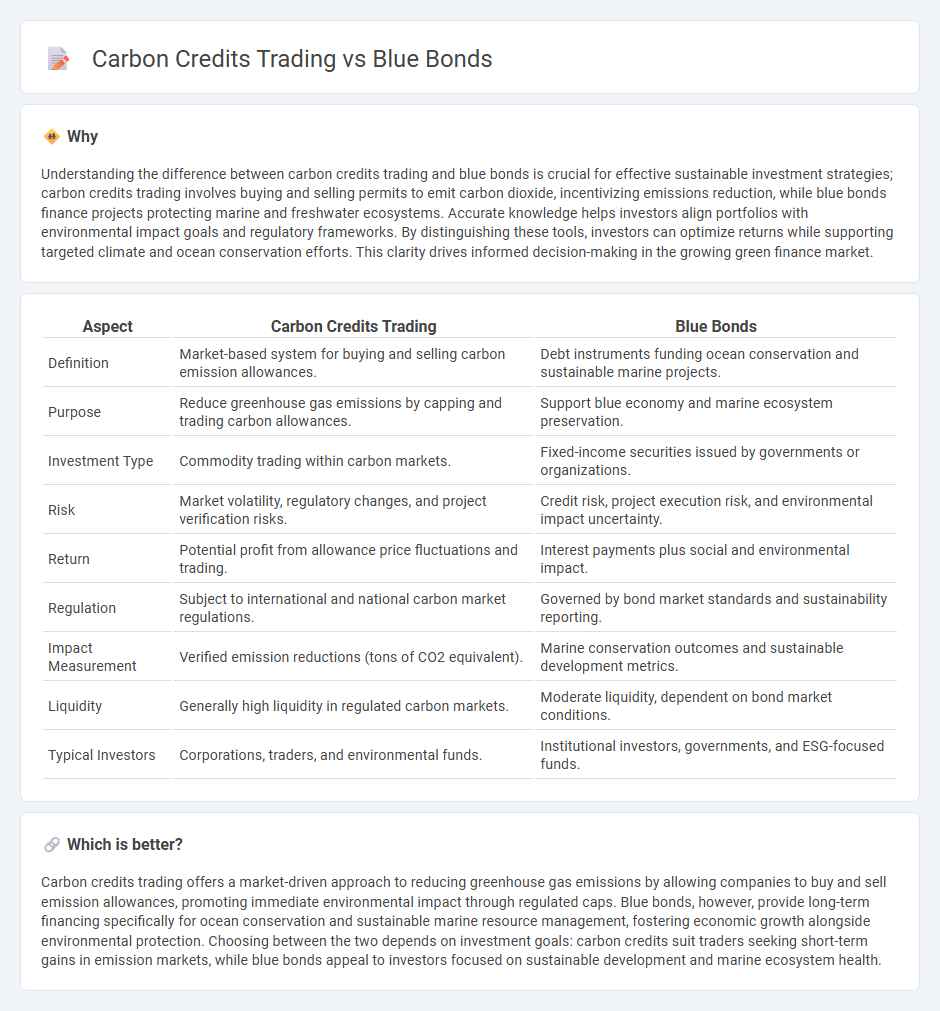 Carbon Credits Trading vs Blue Bonds in Investment