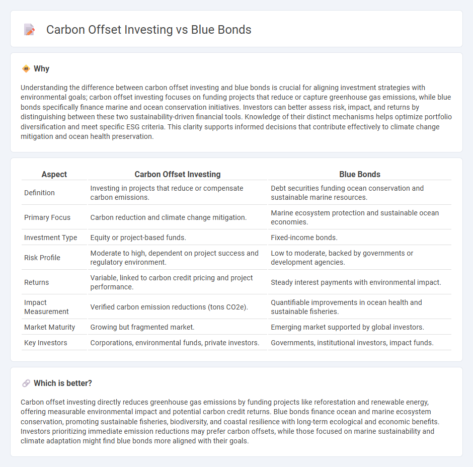 Carbon Offset Investing vs Blue Bonds in Investment