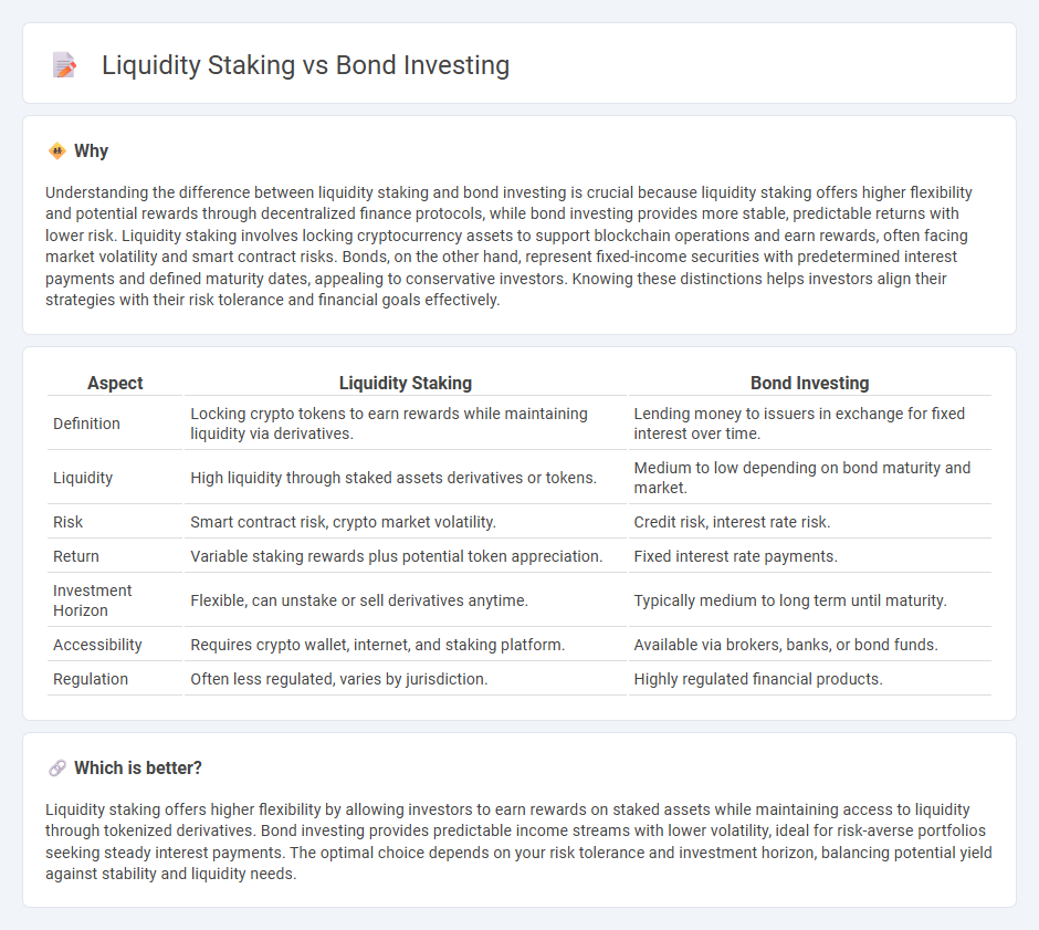 Liquidity Staking vs Bond Investing in Finance