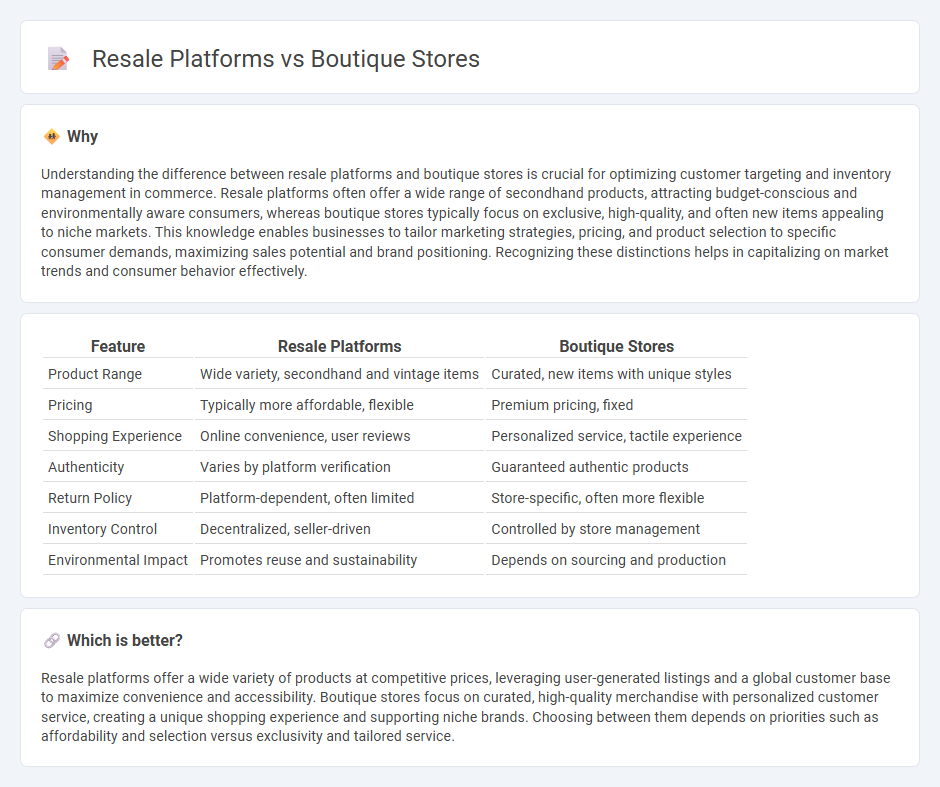 Resale Platforms vs Boutique Stores in Commerce