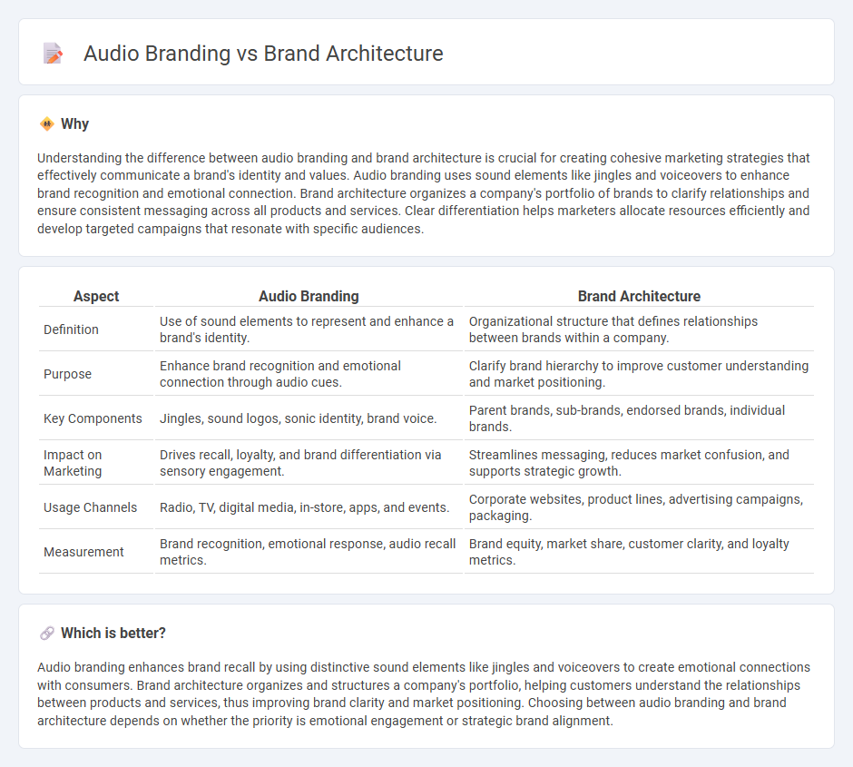 Audio Branding vs Brand Architecture in Marketing