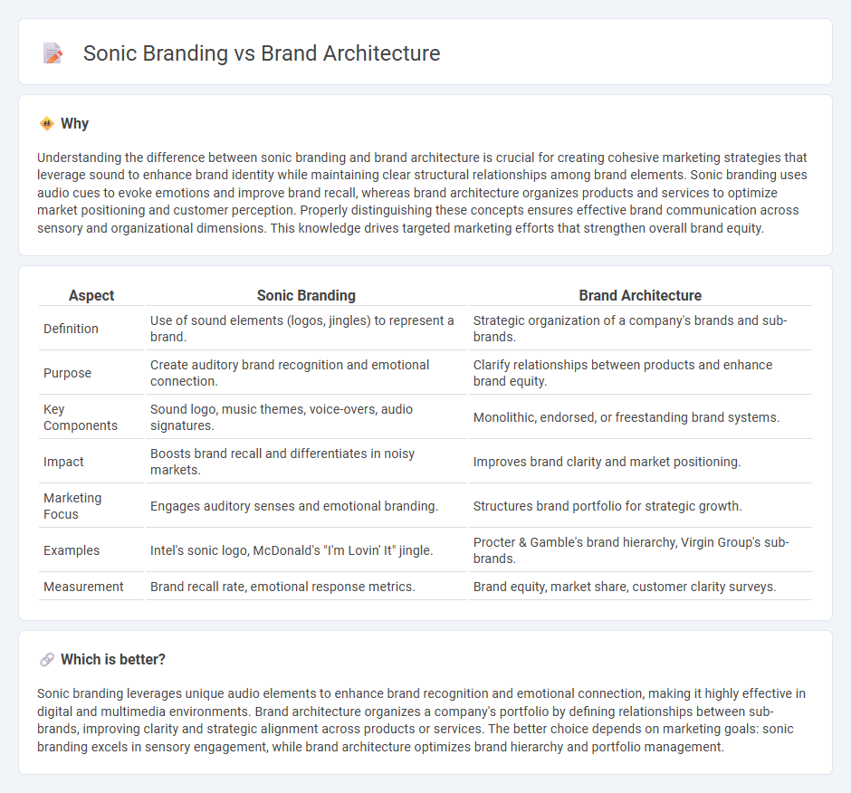 Sonic Branding vs Brand Architecture in Marketing