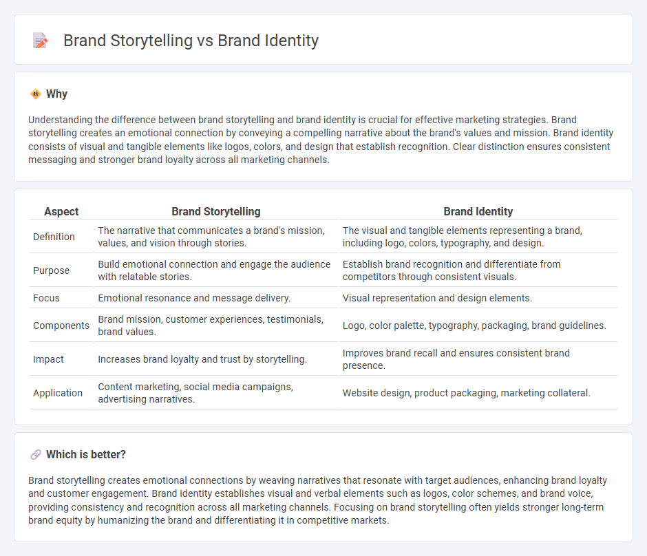 Brand Storytelling vs Brand Identity in Marketing