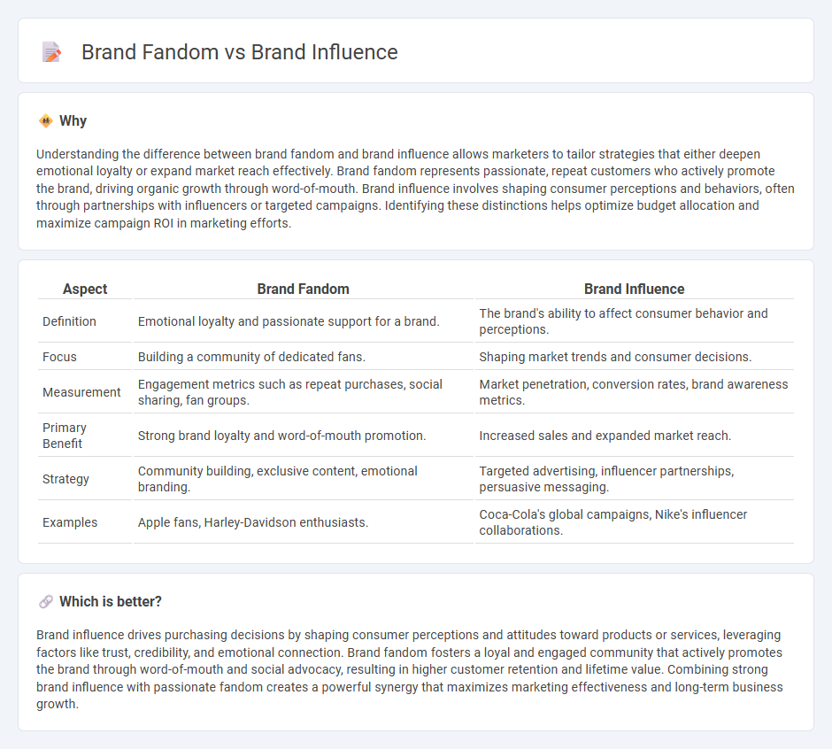 Brand Fandom vs Brand Influence in Marketing