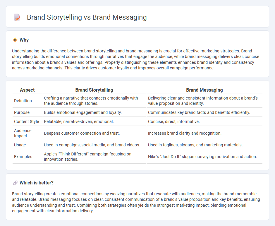 Brand Storytelling vs Brand Messaging in Marketing