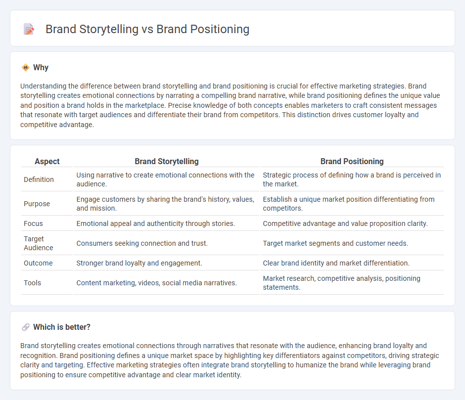 Brand Storytelling vs Brand Positioning in Marketing