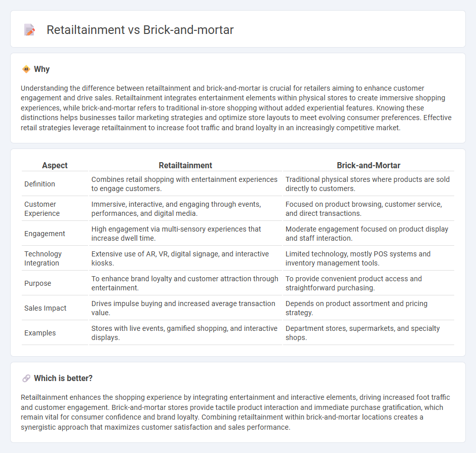Retailtainment vs Brick-And-Mortar in Retail