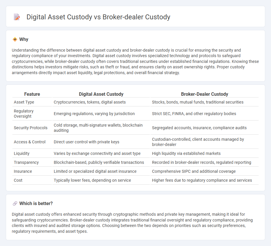 Digital Asset Custody vs Broker-Dealer Custody in Finance