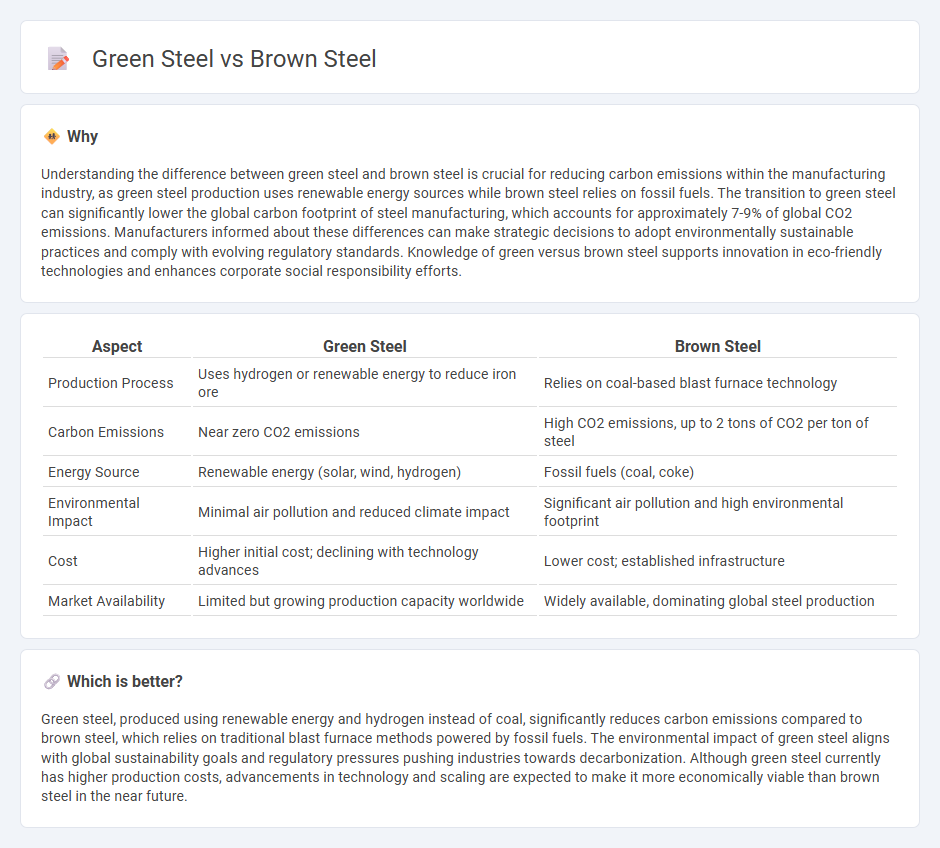 Green Steel vs Brown Steel in Manufacturing