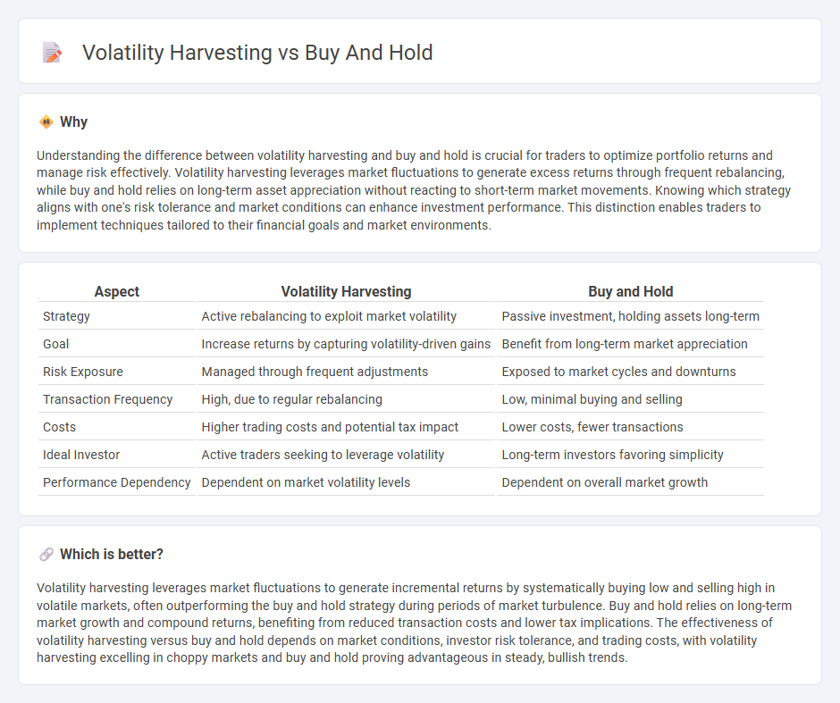 Volatility Harvesting vs Buy And Hold in Trading