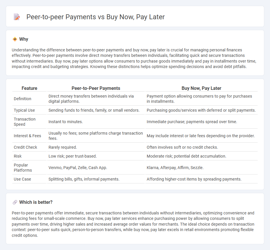 Peer-To-Peer Payments vs Buy Now, Pay Later in Commerce