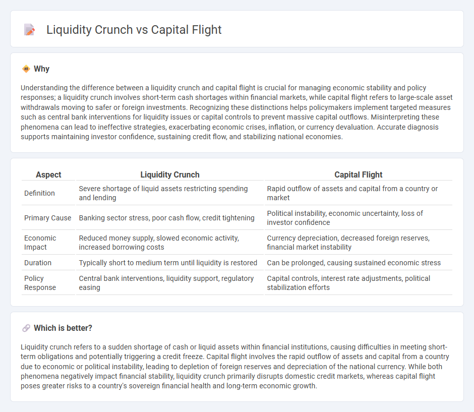 Liquidity Crunch vs Capital Flight in Economy