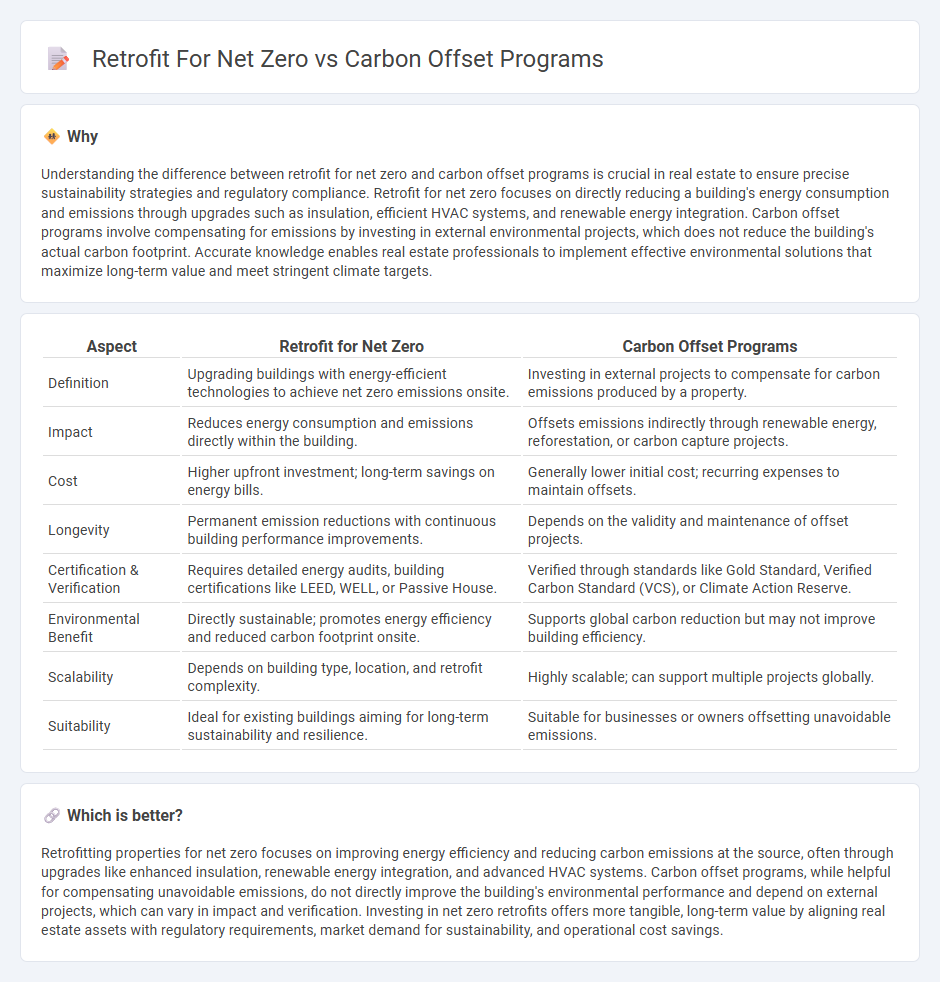 Retrofit For Net Zero vs Carbon Offset Programs in Real Estate