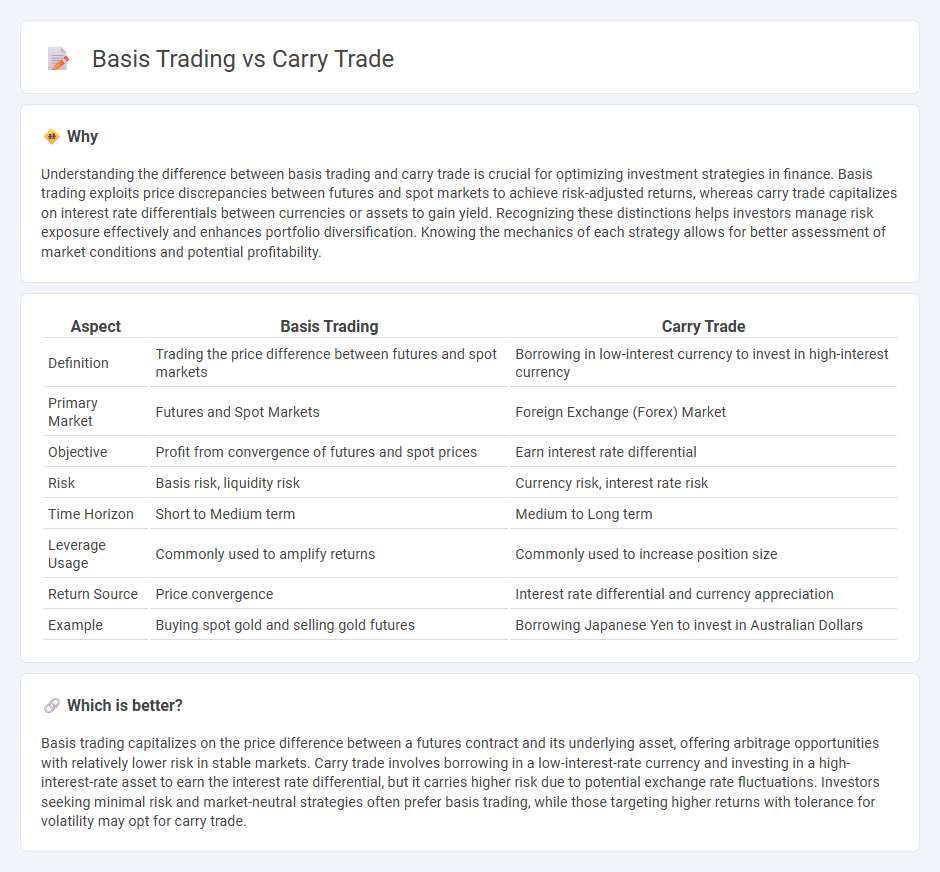 Basis Trading vs Carry Trade in Finance