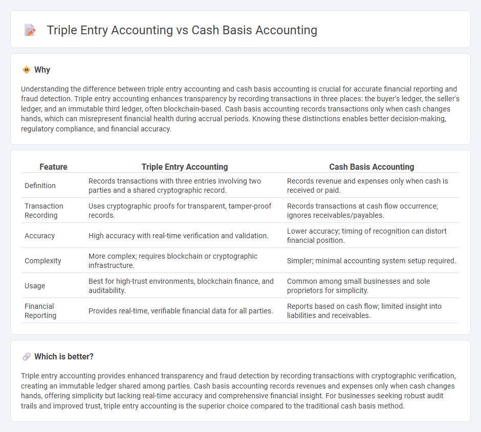 Triple Entry Accounting vs Cash Basis Accounting in Accounting