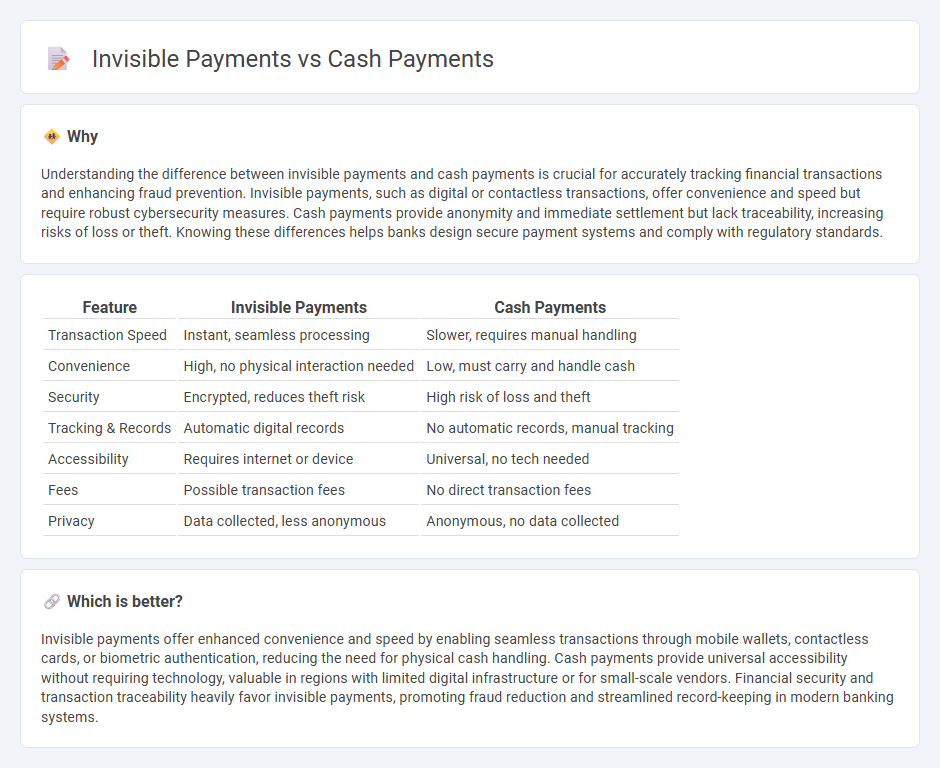 Invisible Payments vs Cash Payments in Banking