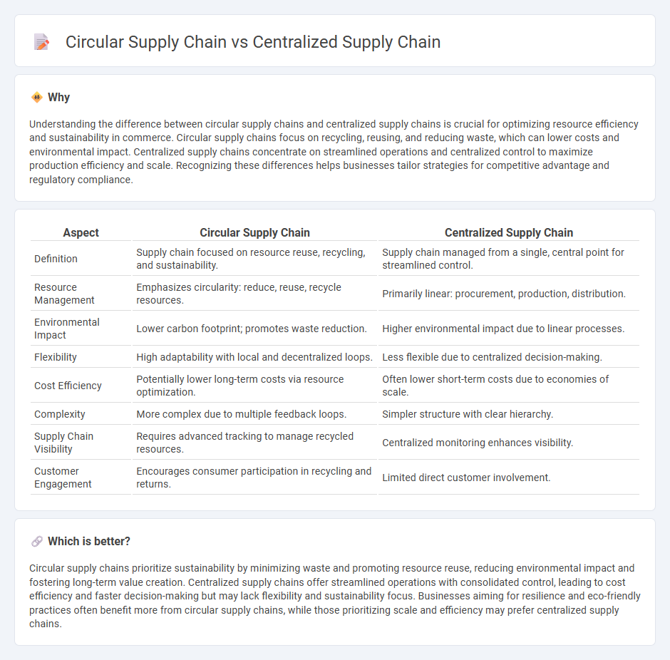 Circular Supply Chain vs Centralized Supply Chain in Commerce