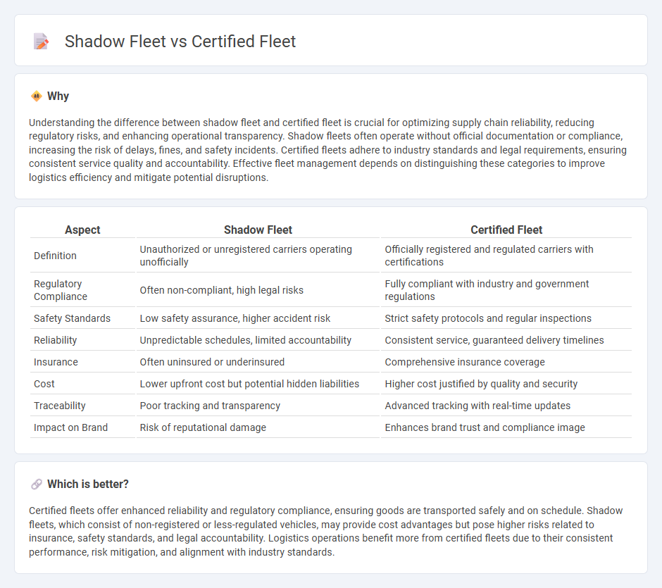 Shadow Fleet vs Certified Fleet in Logistics