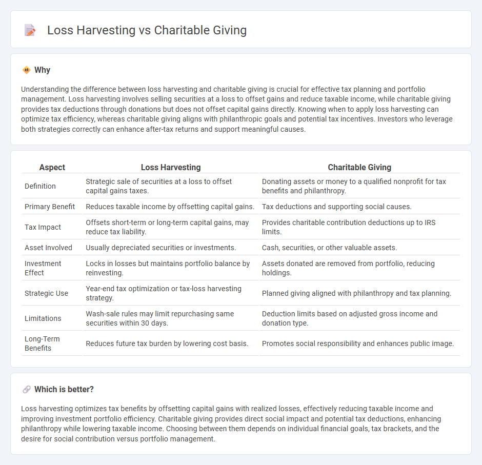 Loss Harvesting vs Charitable Giving in Finance