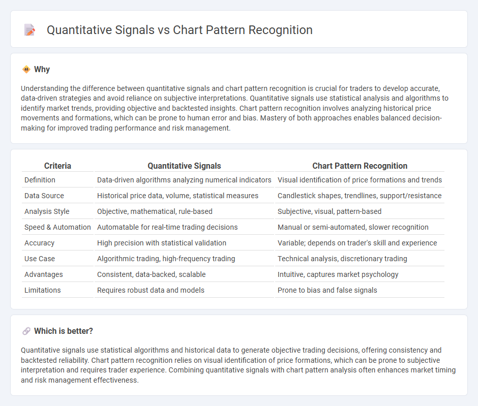 Quantitative Signals vs Chart Pattern Recognition in Trading