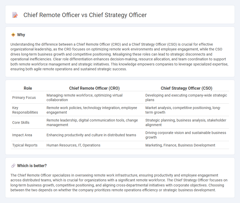Chief Remote Officer vs Chief Strategy Officer in Management
