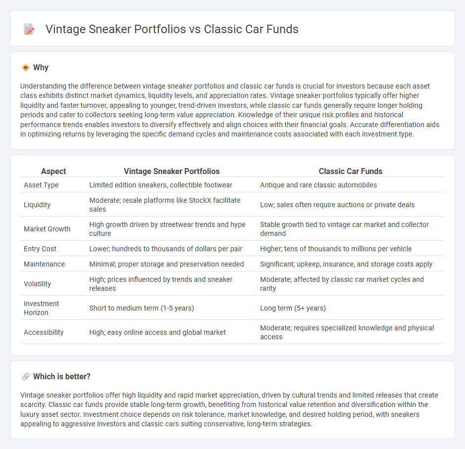 Vintage Sneaker Portfolios vs Classic Car Funds in Investment