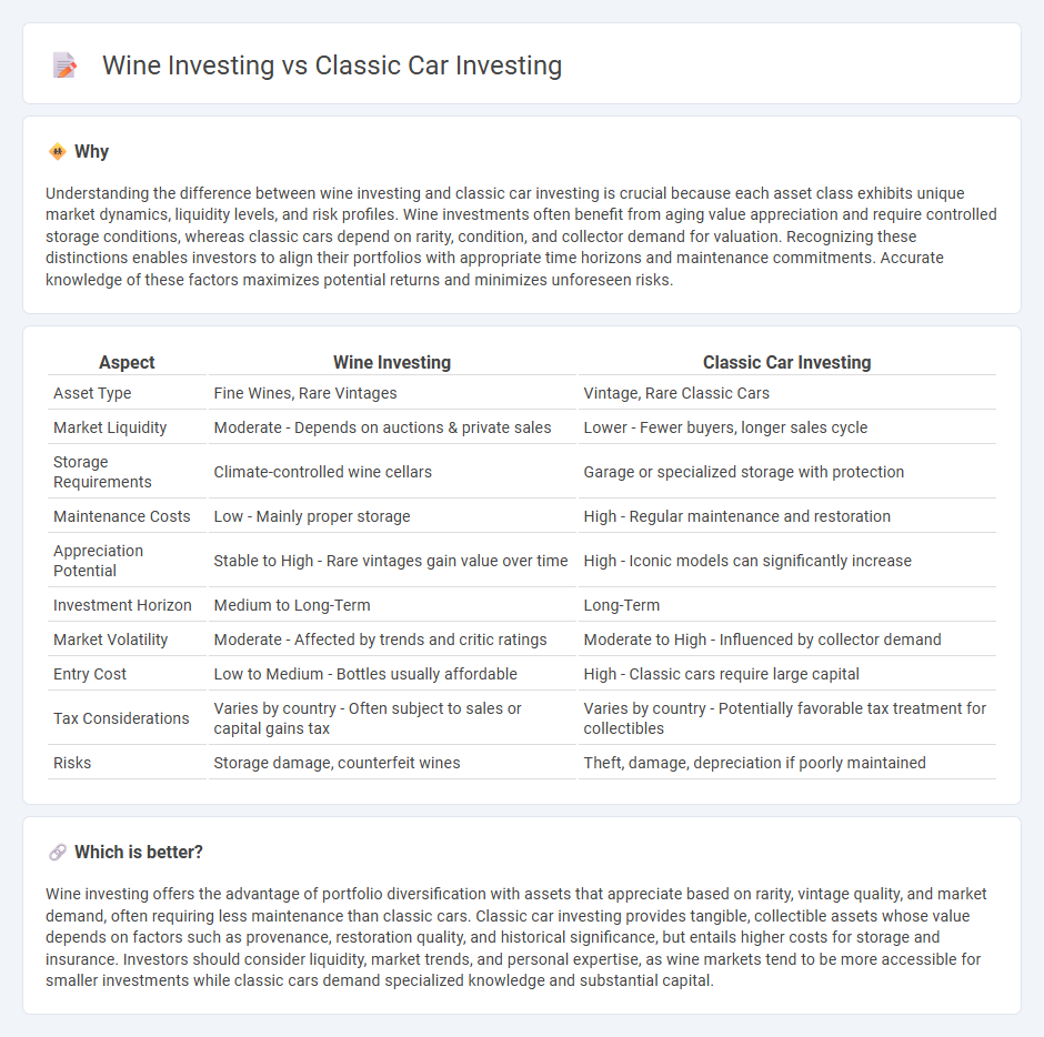Wine Investing vs Classic Car Investing in Investment