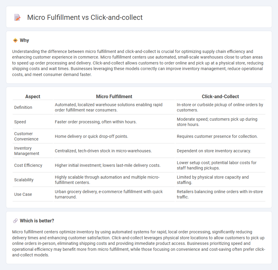 Micro Fulfillment vs Click-And-Collect in Commerce