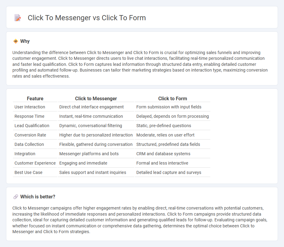 Click To Messenger vs Click To Form in Sales
