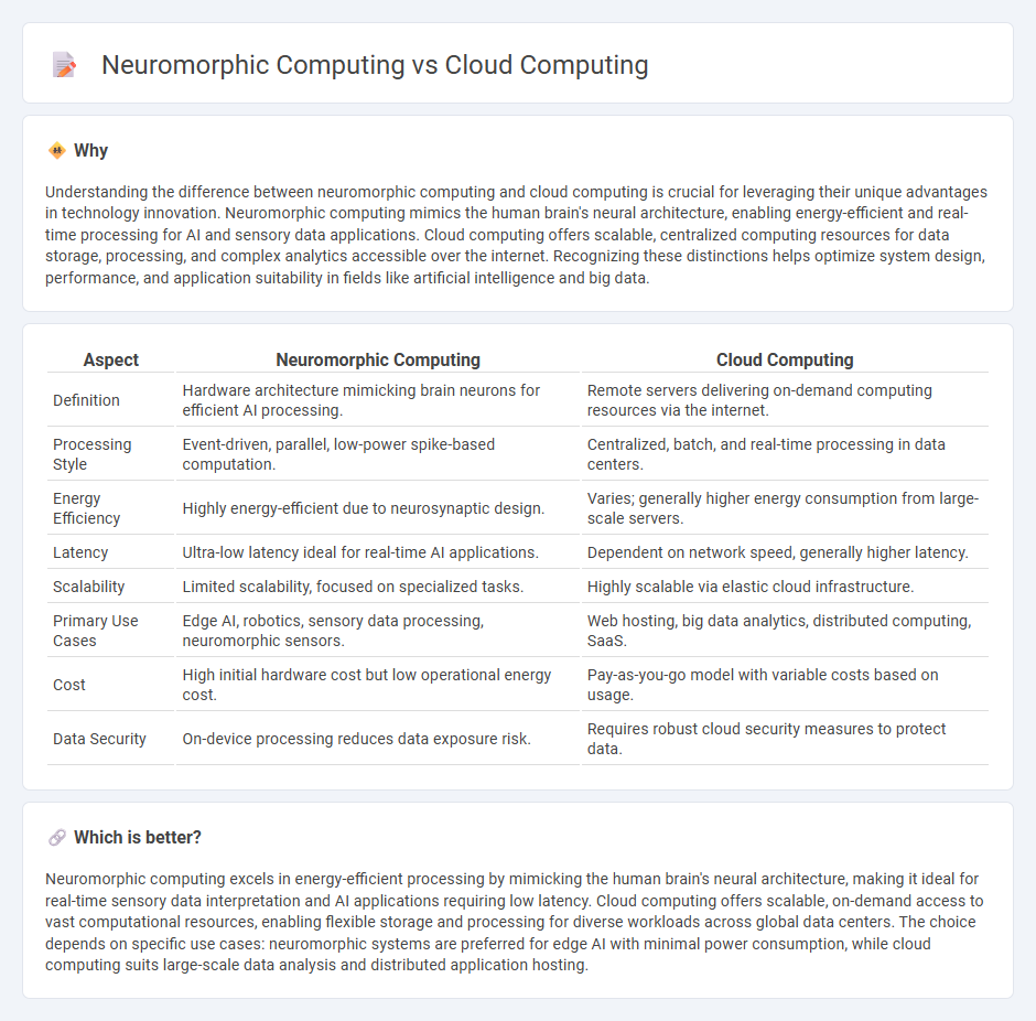 Neuromorphic Computing vs Cloud Computing in Technology