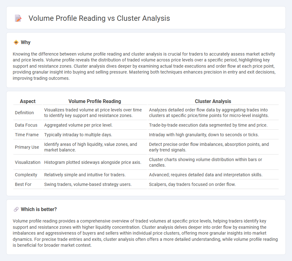 Volume Profile Reading vs Cluster Analysis in Trading