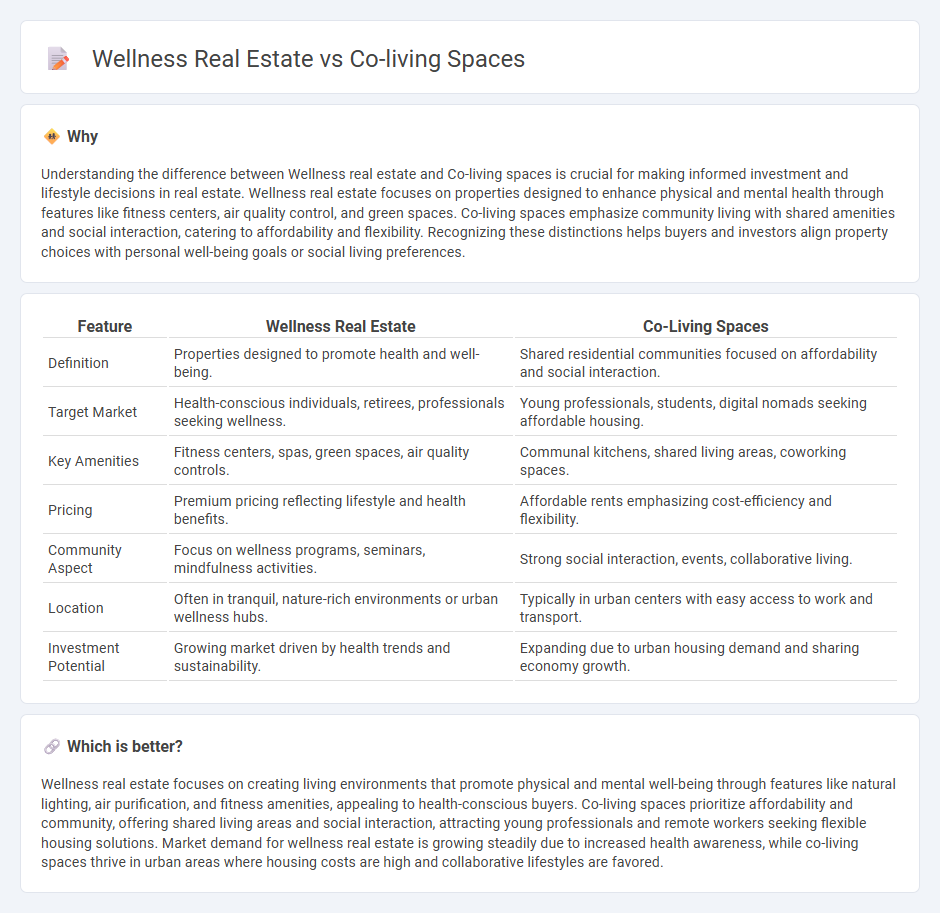 Wellness Real Estate vs Co-Living Spaces in Real Estate