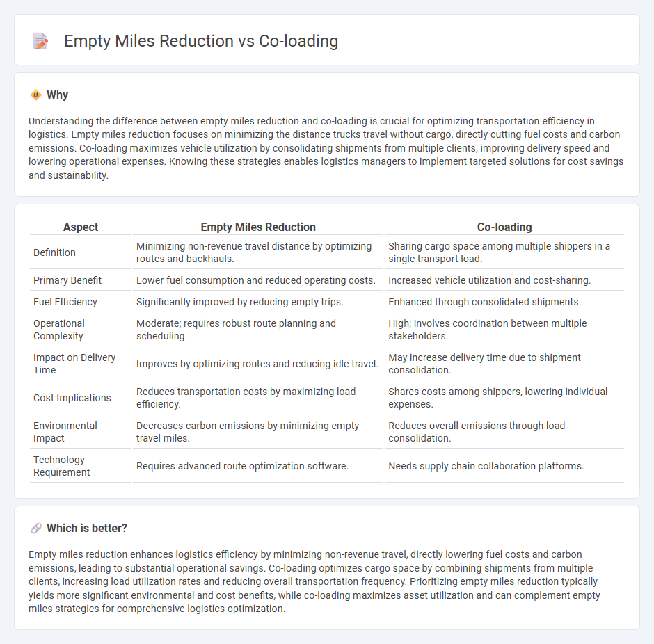 Empty Miles Reduction vs Co-Loading in Logistics