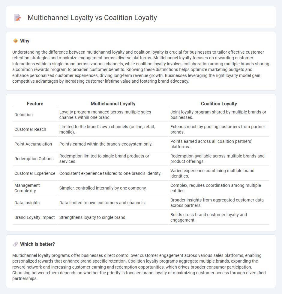 Multichannel Loyalty vs Coalition Loyalty in Commerce