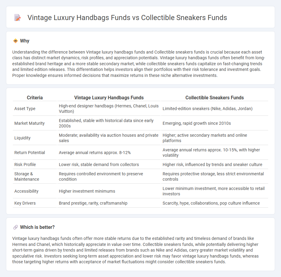 Vintage Luxury Handbags Funds vs Collectible Sneakers Funds in Investment
