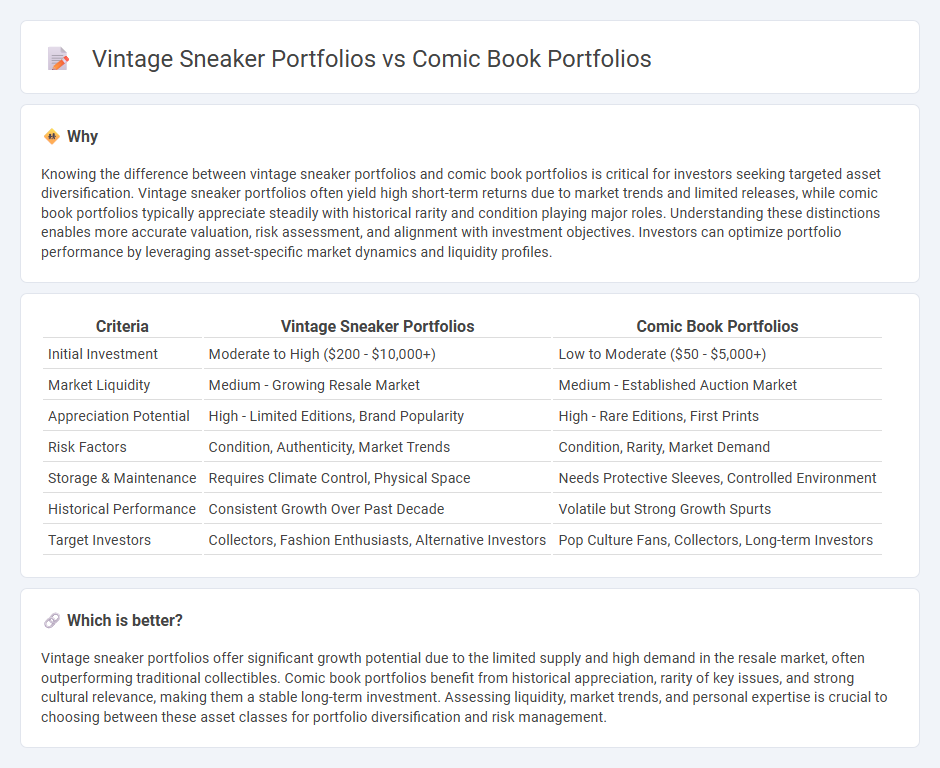 Vintage Sneaker Portfolios vs Comic Book Portfolios in Investment