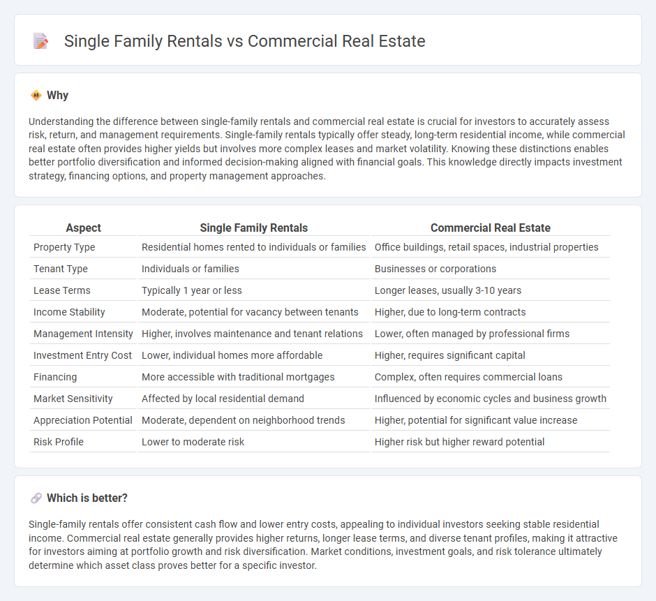 Single Family Rentals vs Commercial Real Estate in Real Estate