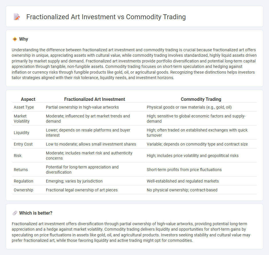 Fractionalized Art Investment vs Commodity Trading in Investment