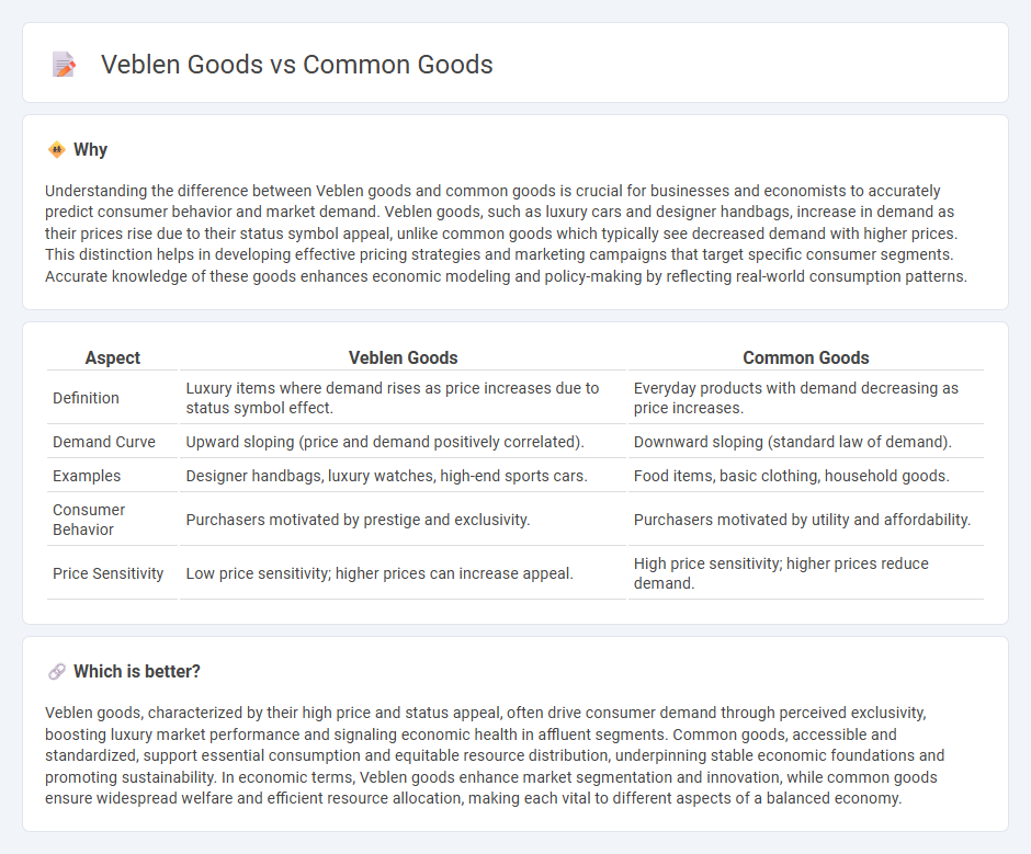 Veblen Goods vs Common Goods in Economy