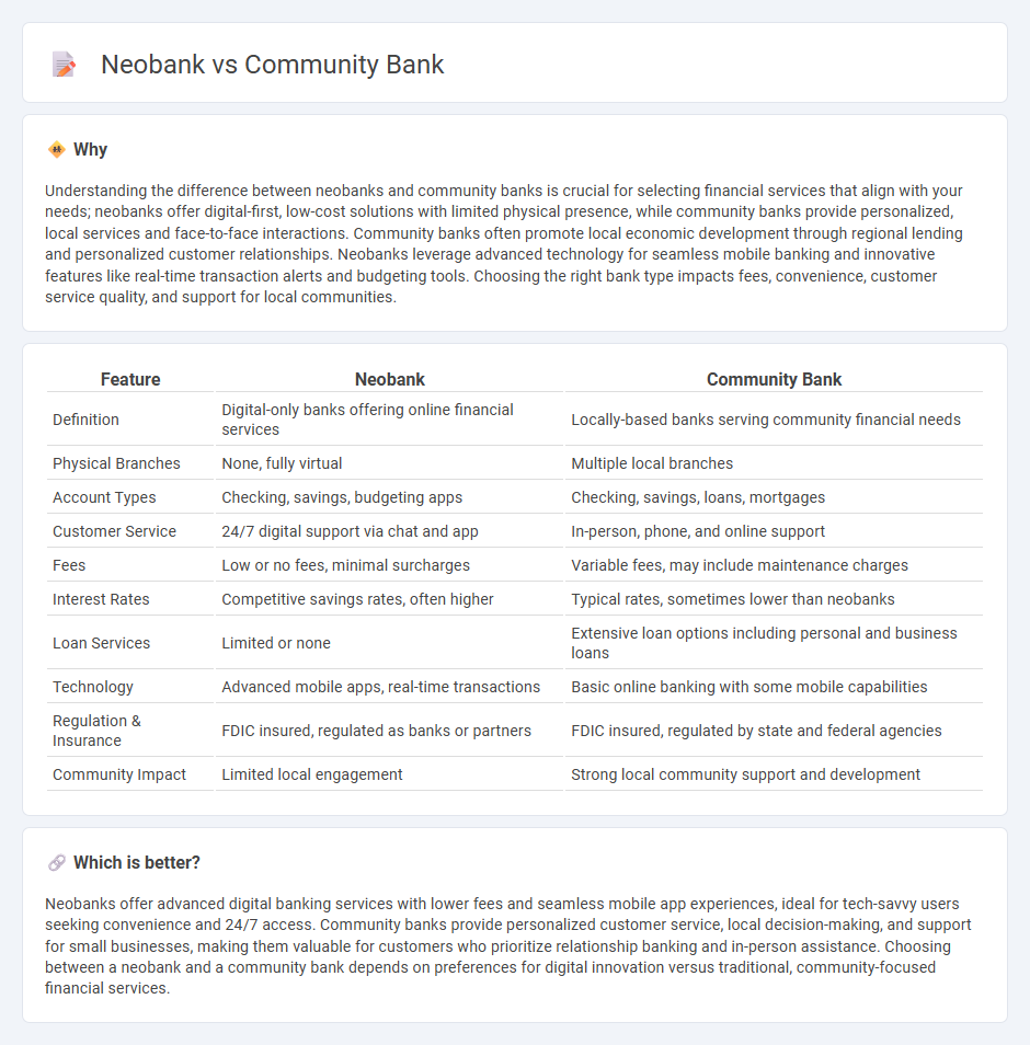Neobank vs Community Bank in Banking