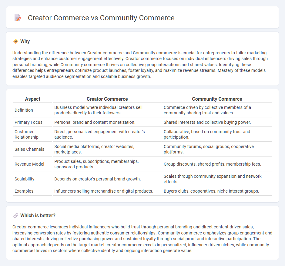 Creator Commerce vs Community Commerce in Entrepreneurship