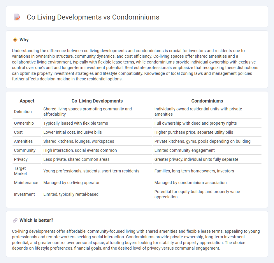 Co Living Developments vs Condominiums in Real Estate