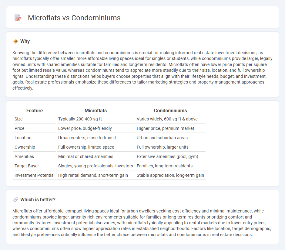 Microflats vs Condominiums in Real Estate