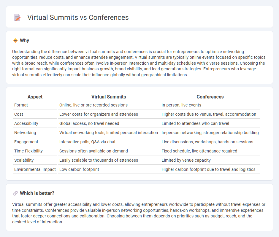 Virtual Summits vs Conferences in Entrepreneurship